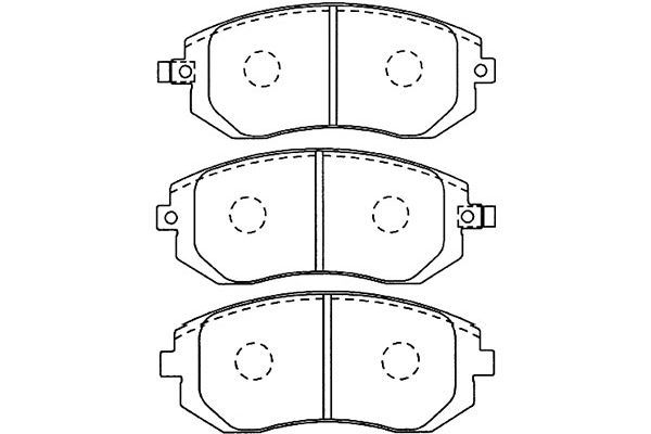 KAVO PARTS Комплект тормозных колодок, дисковый тормоз BP-8017